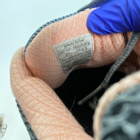 Gravity Defyer GDefy Woman's Sz 8.5 Gray Salmon Pink Mighty Walk Sneaker Shoes - Picture 5 of 10